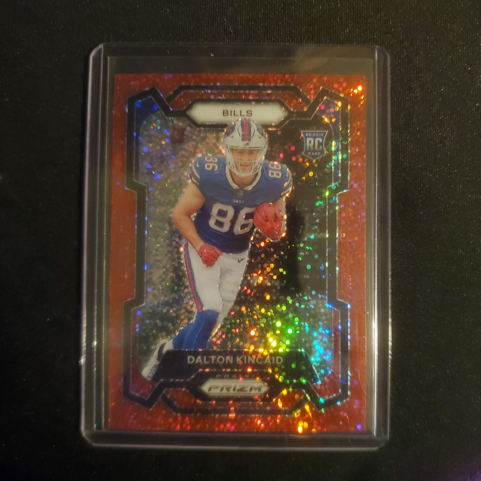 2023 Panini Prizm - Rookies Dalton Kincaid #308 Red Sparkle Prizm (RC)