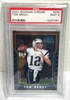2000 Bowman Chrome #236 TOM BRADY ROOKIE RC PSA 9