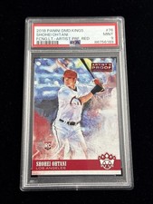 2018 Diamond Kings Shohei Ohtani #76 RC Batting Left Artist's Proof Red PSA 9