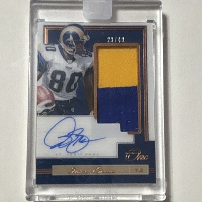 2018 Panini One - Patch Autographs Isaac Bruce #125 Bronze /49 (AU, MEM)