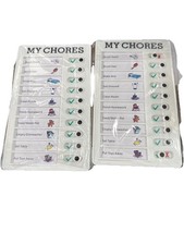 Daily Checklist Sliding Routine Chore Tracker Chart for Kids Lot 2