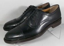 5912531X SP50 MEN'S SHOES SIZE 9 M BLACK LEATHER LACE UP JOHNSTON MURPHY