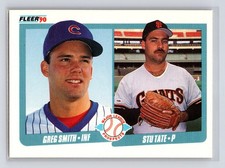 1990 Fleer - #643 Greg Smith, Stu Tate Major League Prospects