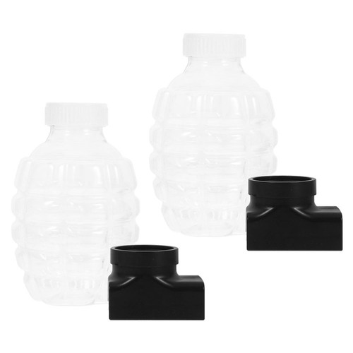 2 Sets Refillable Beads Bottles Plastic Storage Containers for Toy Beads empty