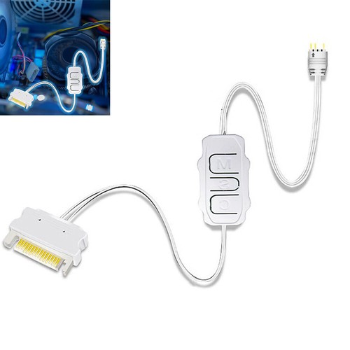 Câble de commande SATA vers 5V 3 broches RGB, câble d\'alimentation SATA allongé - Bild 5 von 10