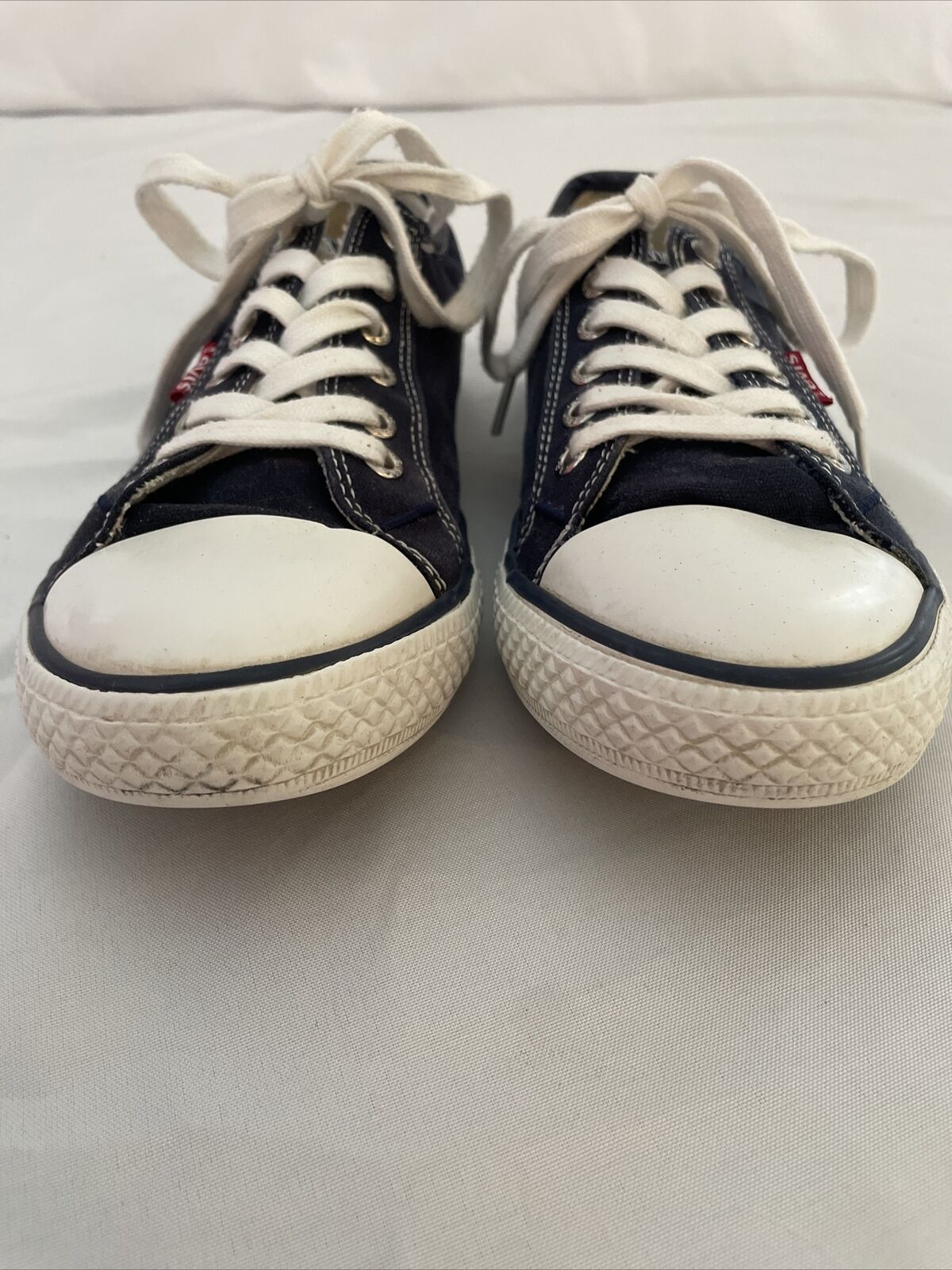 Levi's Womens Size 6 Tennis Shoe Canvas Denim Blu… - image 2