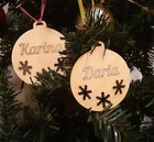 Weihnachtsgeschenk Personalisiert Name Kugel Holz Geschenkidee Advent