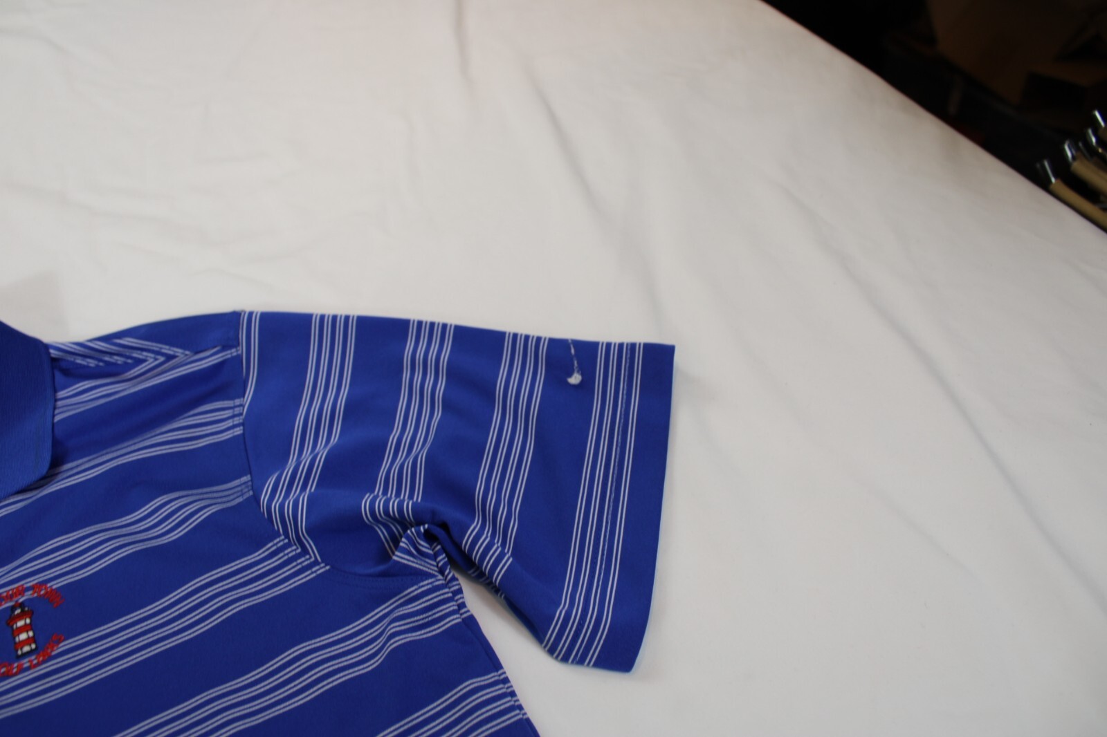 Child Size XL Nike Golf Polo Harbour Town Lighthouse Blue image 4