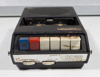 SONY TC-420SD カセットプレーヤー Vintage Sony TC-60A Solid State Cassette-Corder Recorder