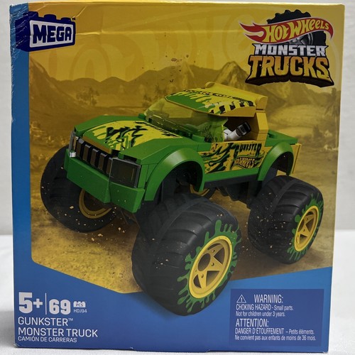 Mega Hot Wheels includes 5 Alarm Monster Truck Toy Car Building Set 284 Pcs - Picture 10 of 13