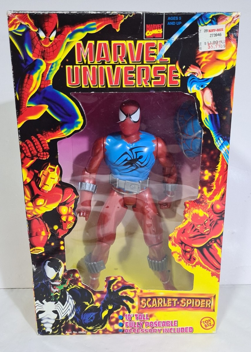 未開封 TOYBIZ SCARLET SPIDER 6 inch Marvel Universe Spiderman Scarlet Spider 10
