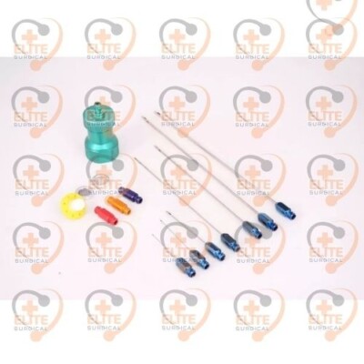 Basic Surgical Liposuction instrument harvester cannulas 14 Pieces