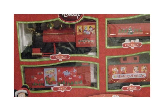 disney battery operated christmas train set