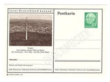 De P 24 Bildpostkarte Imprimer Échantillon 10 Pfennig Heuss -