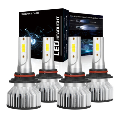 For MACK Vision CX CXN Truck 1998-2015 LED 9005+9006 Headlight Hi / Lo Beam 4X
