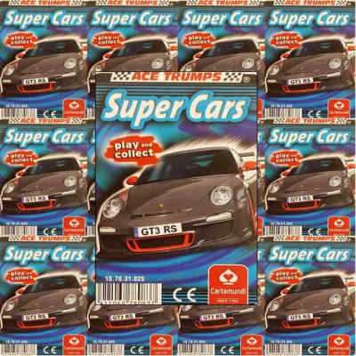 Top Trumps Einzelkarten Super Cars Kraftfahrzeuge Ace Ausgabe verschiedene (FB3)