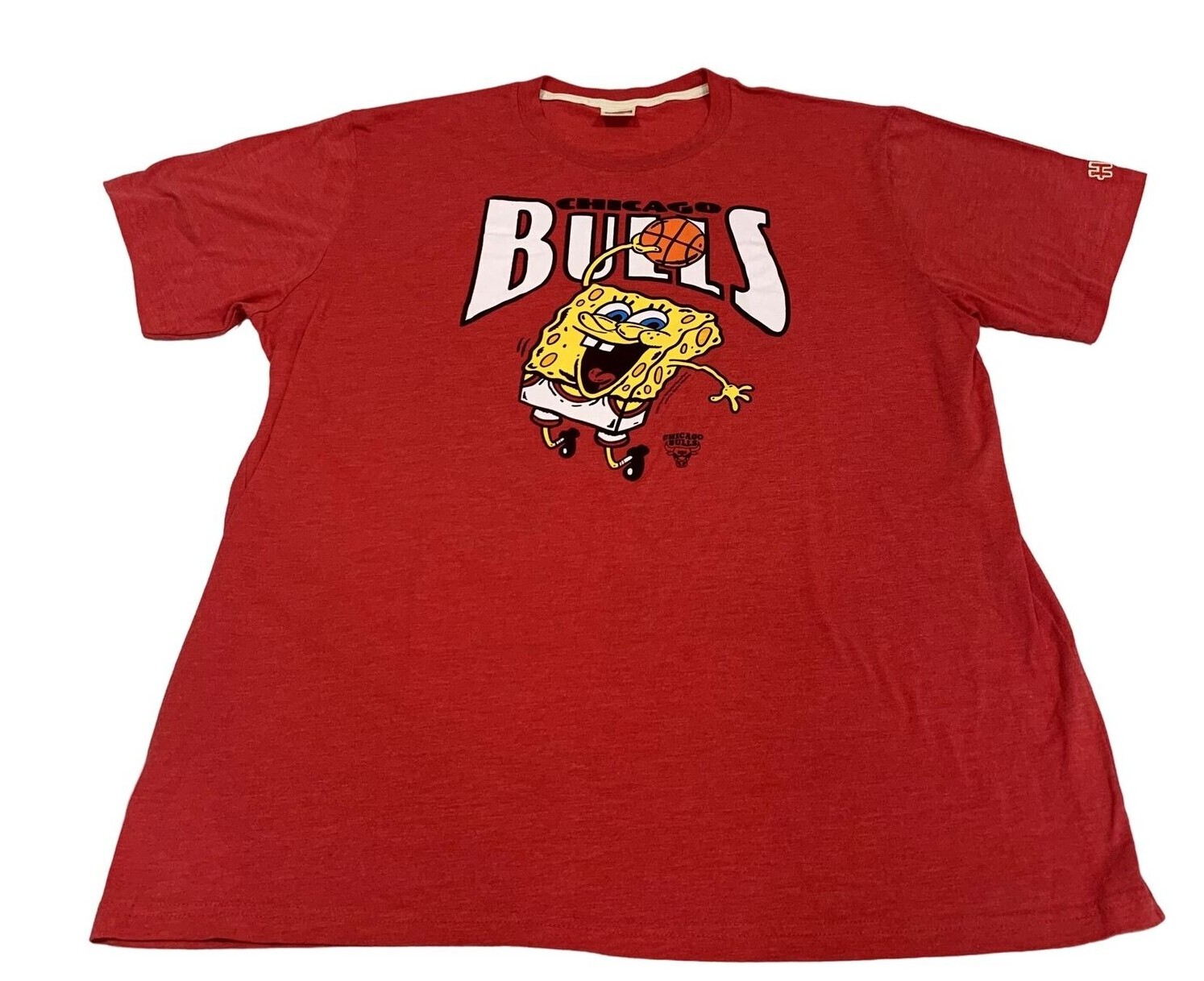 Mens Homage SpongeBob Chicago Bulls Tshirt Red XXL Gem