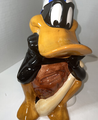 1993 Warner Bros Looney Tunes Cartoon Daffy Duck Baseball Cookie Jar