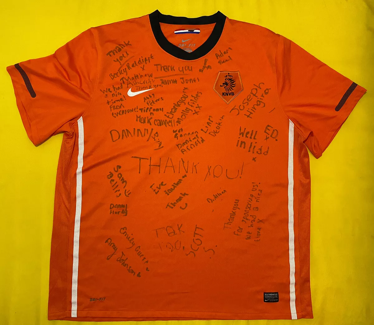 Nike Netherlands KNVB Soccer Jersey Size XL