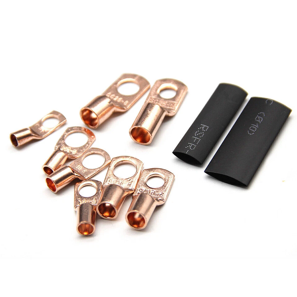 Copper Wire Lugs Battery Cable Ends Terminal Connectors Assortment Kit 140pcs - Image 3 of 4