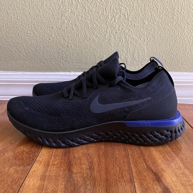 nike epic react blue black