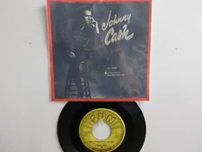 💥 ' JOHNNY CASH '  HIT 45+PICTURE  [GUESS THINGS HAPPEN THAT WAY]   1958 !  💥