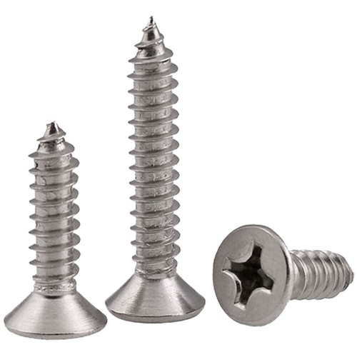 M2 M2.2 M2.6 Stainless Steel Phillips Flat Countersunk Head Tapping Wood Screws - Picture 8 of 16