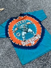 Vintage Miami Dolphins Liquid Blue t shirt size:L