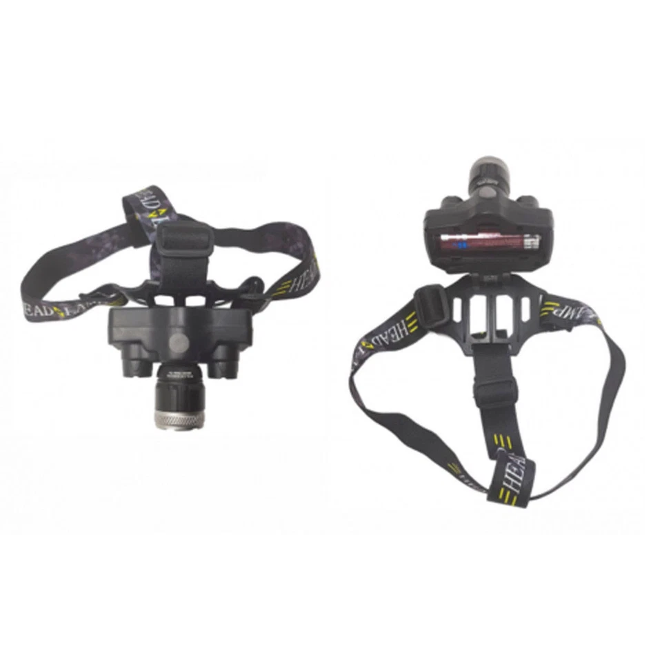 Antorcha Frontal Cabeza Recargable LED Cob Luz Blanca Azul Zoom Cree T6 TE-B0076 - Imagen 4 de 4