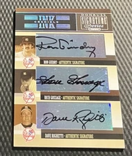Ron Guidry Goose Gossage Dave Righetti 2005 Donruss Signature Inkcredible Auto