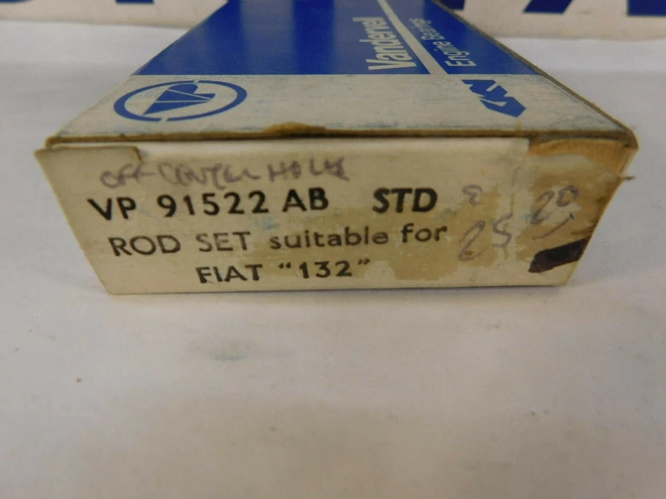 Fiat 124 132A 1592 1608 Conn Rodamientos estándar Vandervell VP691522 1972-75 Foto 3 de 4