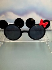 Minnie Mouse Toddler Kids Sunglasses Red Bow Ears Red Polka Dot 4.5  