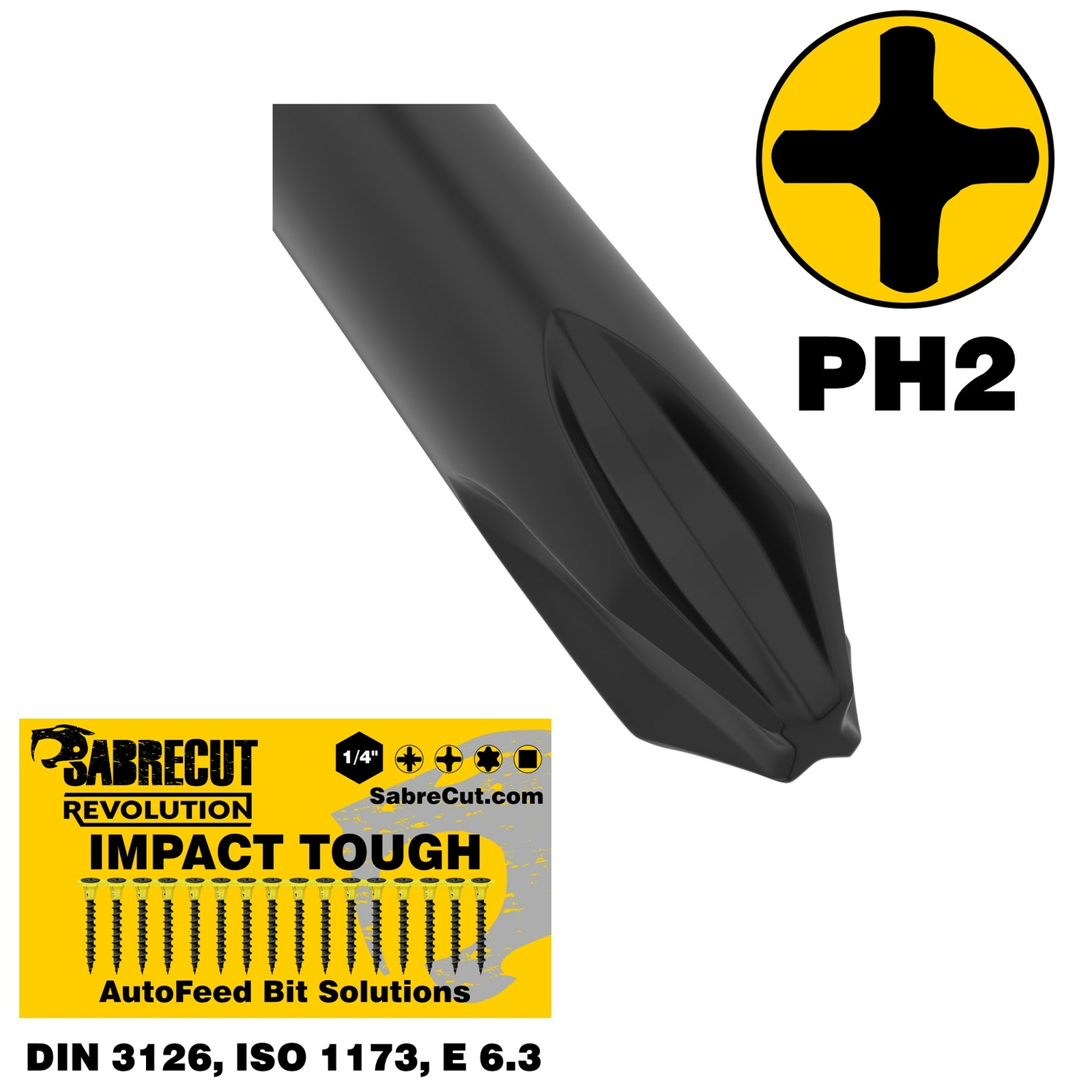 SabreCut Autofeed Makita Drywall Screwdriver Gun Bit PH2 x5 BFR550 6843