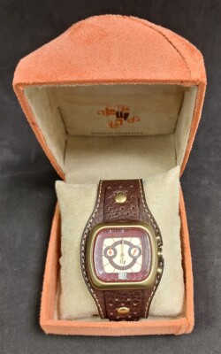 Rare Men's Retro Watch - LIP Revival 70s Boogie Chronograph 1870412 NOS w/ Case