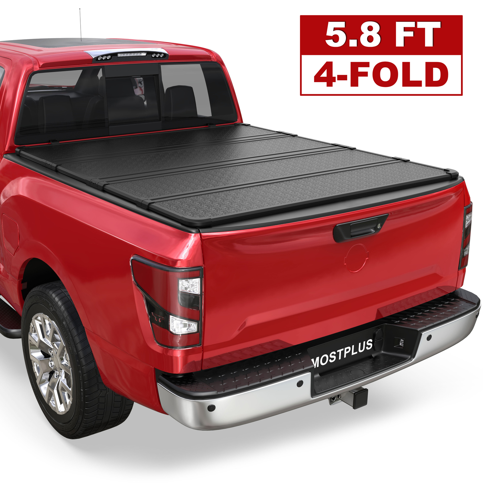 5.7/5.8FT 4 Fold Hard Truck Bed Tonneau Cover For 20172023 Nissan
