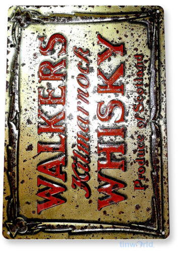 TIN SIGN Walkers Scottish Whisky Art Store Brew Beer Liquor Shop Bar Pub A703 - 第 3/3 張圖片