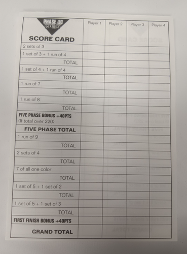 Phase 10 Dice Game 1993 Fundex w/Original Box, Score Pad, Ten Dice, Instructions - Picture 6 of 6