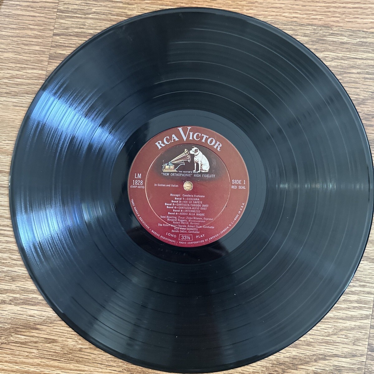 CAVALLERIA RUSTICANA-I PAGLIACCI-RCA VICTOR #LM-1828 Red Seal