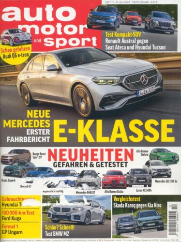 Silnik samochodu i sport - AMS Heft 17-2023 Mercedes Klasa E, Audi Q6 e-tron, BMW M2 - Zdjęcie 1 z 1
