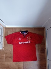 Manchester United 1994-1995 Umbro Football Soccer Shirt Jersey Size M