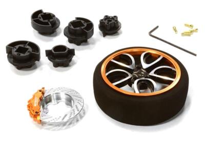 INTEGY RC Model Dual 6-Spoke Steering Wheel Set – Fits HPI, Futaba, Airtronics, Hitec, KO Transmitters, Purple