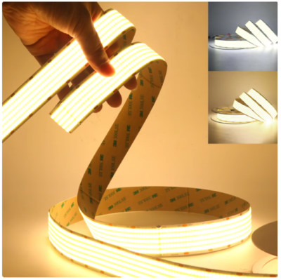 5Reihen 1600LED/m Ultrahelle COB LED Streifen Licht 24V Dimmbar Linear Band Lamp