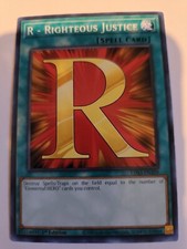 Yugioh LDS3-EN0109 R- Righteous Justice in hand