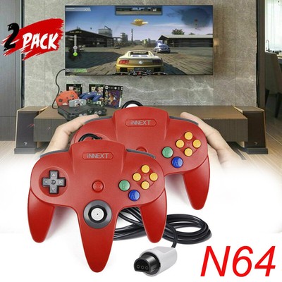 2Pack N64 Kontroller Controller 64Bit Gamepad für Nintendo 64 N64 Konsole System