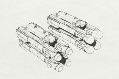 Brengun BRL32037 1/32 AGM-114 Hellfire resin kit US air-to-ground rockets 8pcs