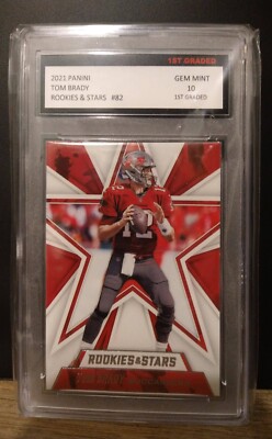 Tom Brady 2021 Panini ROOKIES & STARS #82 Buccaneers 1st Graded 10