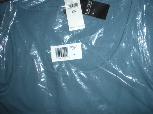 Ralph Lauren Women's Tank Top Knit Ribbed in BLUE - New with Tags. Size XXL - Picture 4 of 4