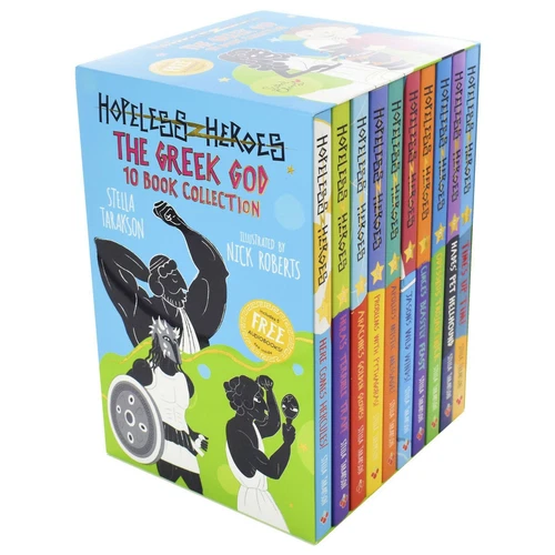 Hopeless Heroes: The Greek God 10 Books By Stella Tarakson- Ages 7-9 - Paperback
