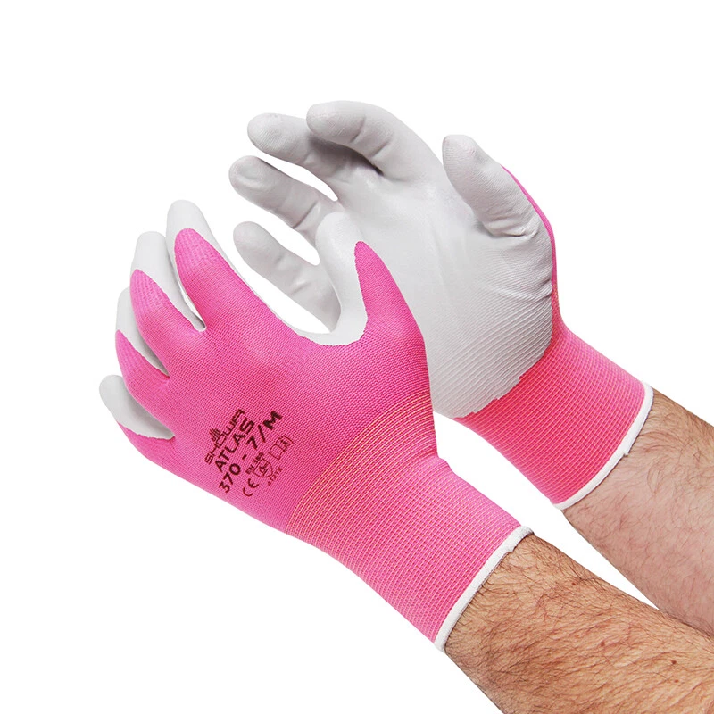 Atlas Showa 370 Nitrile Women's Gardening Gloves Equestrian - FREE SHIP! - Image 2 of 4