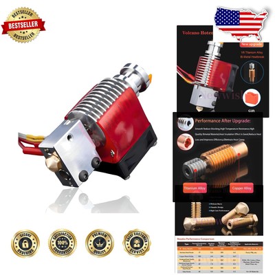 Versatile V6 Volcano Hotend Bundle with 0.4mm Nozzle and Essential Components